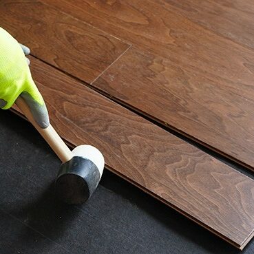 Hardwood floor installation | Haight Carpet & Interiors