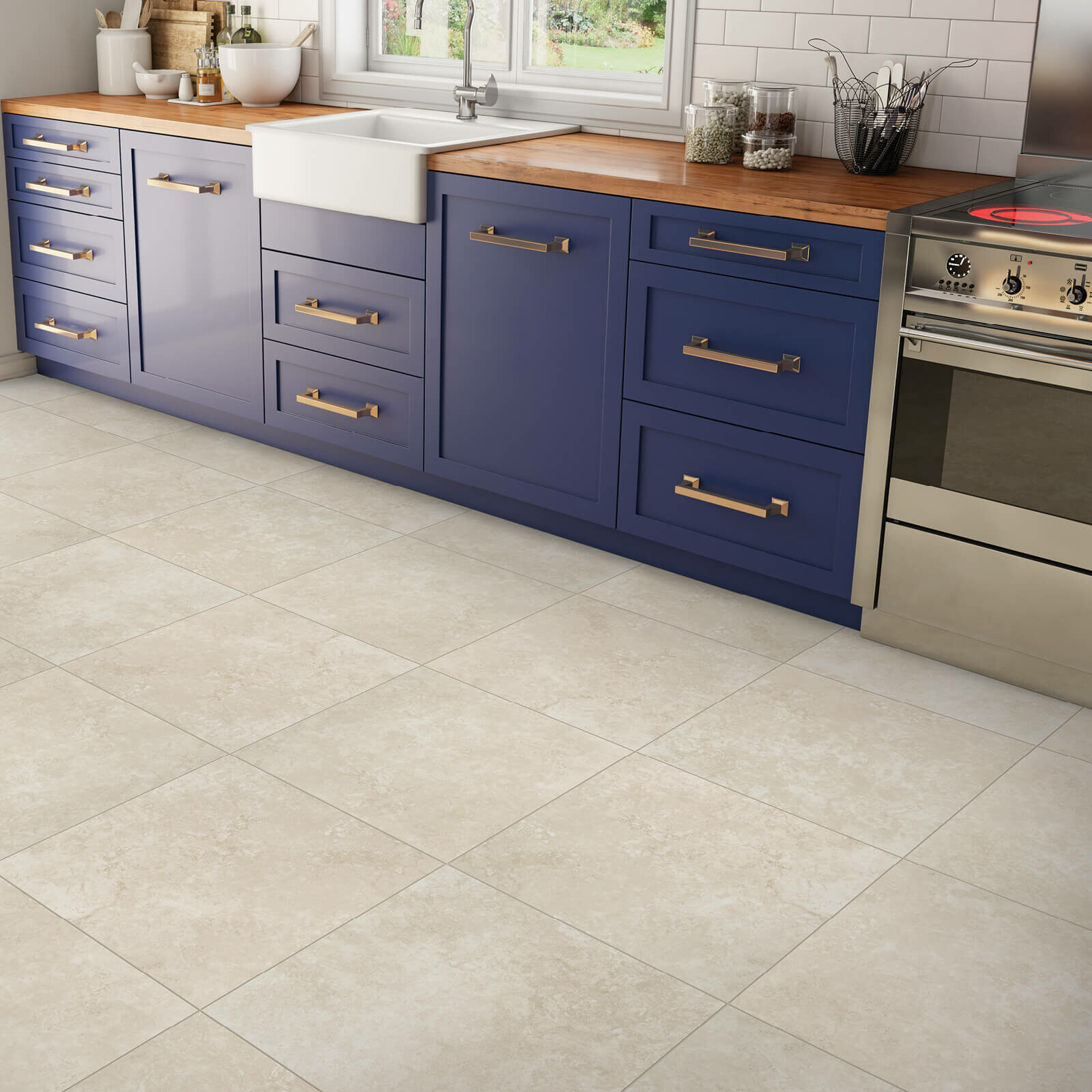 Kitchen tile flooring | Haight Carpet & Interiors
